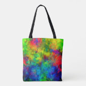 [Atomic Tie-Dye] Peace Symbol Custom Text Tote Bag (Dos)