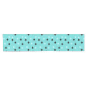 Atomic Turquoise Starbursts Table Runner Korte Tafelloper (Horizontaal)