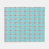 Atomic Turquoise Stippen Fleece Blanket (Voorkant (Horizontaal))