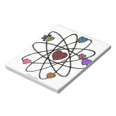 Atomic Valentijn Leopard Print Hearts Notitieblok (Gedraaid)