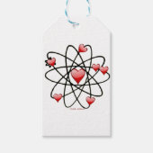 Atomic Valentijn Red Hearts Cadeaulabel (Voorkant)