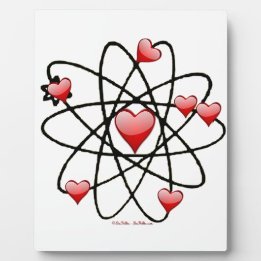 Atomic Valentijn Red Hearts Fotoplaat (Voorkant)