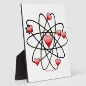 Atomic Valentijn Red Hearts Fotoplaat (Zijkant)