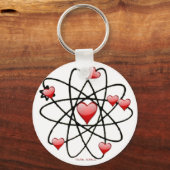 Atomic Valentijn Red Hearts Sleutelhanger (Voorkant)