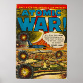 Atomic War Classic Advanture Comic Poster (Voorkant)