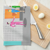 Atomique Palm Springs Stewardess Serviettes de cui (Quart Plié)