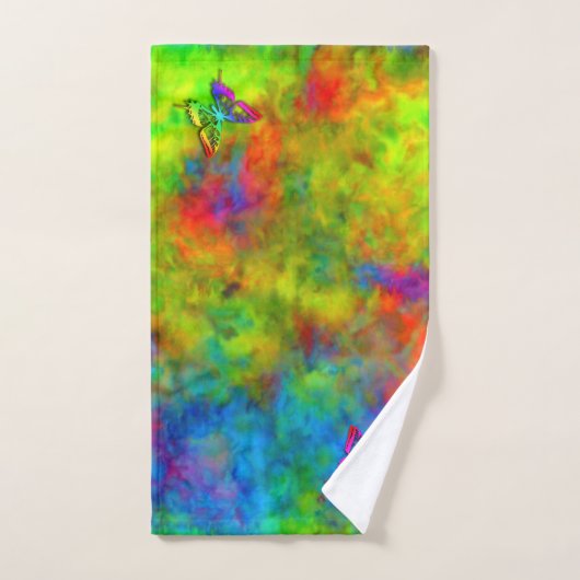 [Atomique teignez en nouant] papillon (Serviette à main)