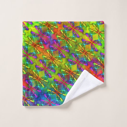 [Atomique teignez en nouant] papillon (Gant de toilette)