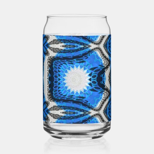 Atomisch Blauw Blikvorm Glas (Voorkant)
