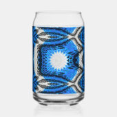 Atomisch Blauw Blikvorm Glas (Achterkant)