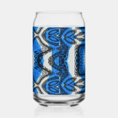 Atomisch Blauw Blikvorm Glas (Links)