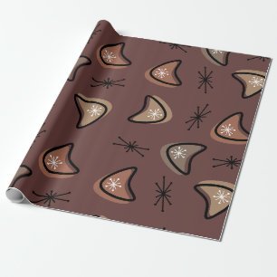 Atomische Boemerangs Sterrenexplosies Donkere Acad Cadeaupapier
