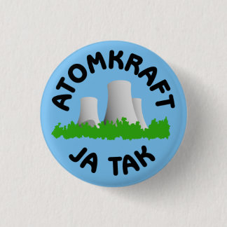 atomkraft ja tak badge ronde button 3,2 cm