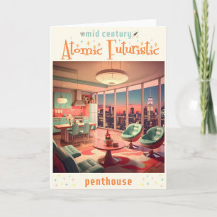 Atoom Futuristisch Penthouse Appartement Kaart
