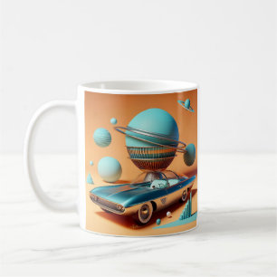 Atoom Futuristische Hemelzicht Cruiser Auto Koffiemok