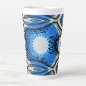 atoomblauw latte mok (Voorkant)