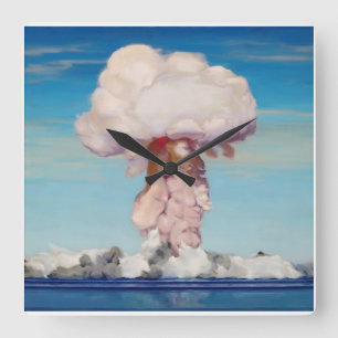 atoombom wandklok vierkante klok