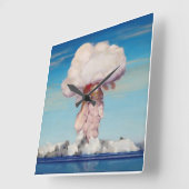 atoombom wandklok vierkante klok (Hoek)