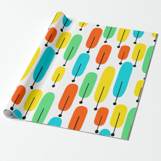 atoombomen cadeaupapier (Uitgerold)