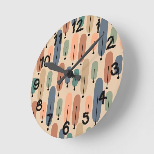 atoombomen Retro Ronde Klok (Hoek)