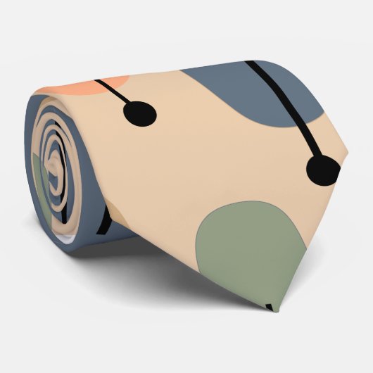 atoombomen Retro Stropdas (Opgerold)