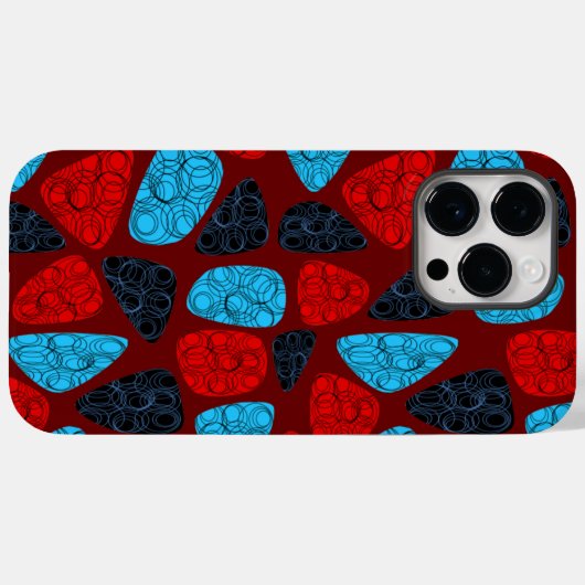 atoomcirkelmozaïek Case-Mate iPhone case (Achterkant (horizontaal))