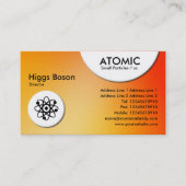 atoomcirkels - Zachte gradiënten Visitekaartje (Voorkant)