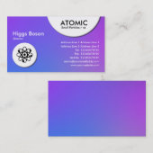 atoomcirkels - zachte verlopen visitekaartje (Voorkant / Achterkant)