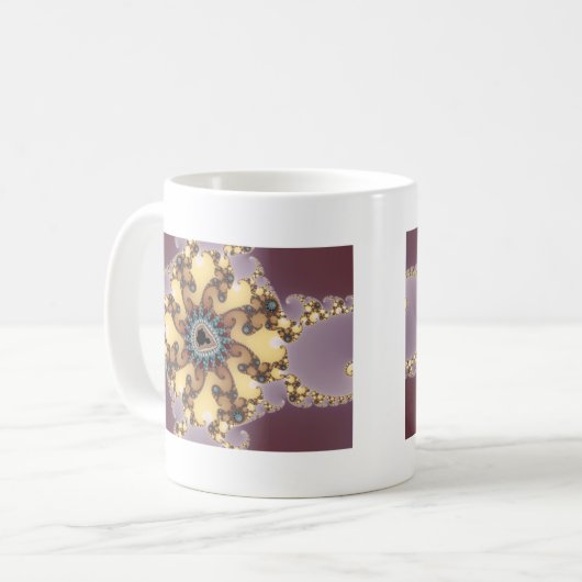 atoomdeeltjes - fractale Mok (Voorkant links)