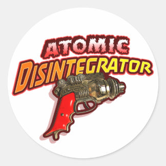 atoomdesintegrator ronde sticker