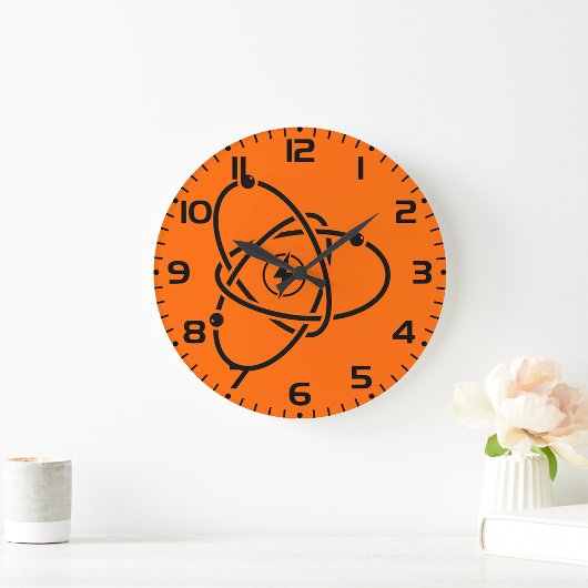 Atoomenergie Symbool Wetenschap en Technologie Grote Klok