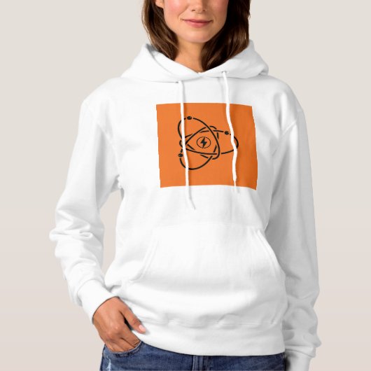 Atoomenergie Symbool Wetenschap en Technologie Hoodie (Voorkant)