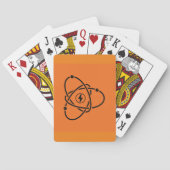 Atoomenergie Symbool Wetenschap en Technologie Pokerkaarten (Achterkant)