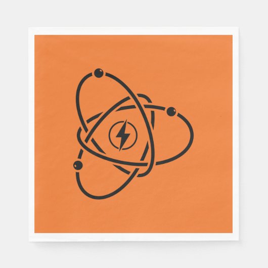 Atoomenergie Symbool Wetenschap en Technologie Servet (Voorkant)