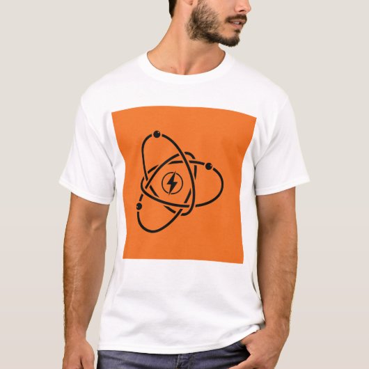 Atoomenergie Symbool Wetenschap en Technologie T-shirt (Voorkant)