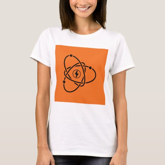 Atoomenergie Symbool Wetenschap en Technologie T-shirt (Voorkant)