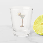 atoomfuturistische printplaat martini shot glas (Achterkant)