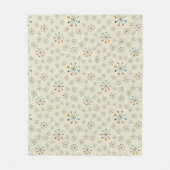 atoomgeïnspireerd middenpatroon fleece deken (Voorkant)