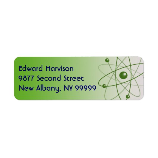 atoomgloed etiket (Voorkant)