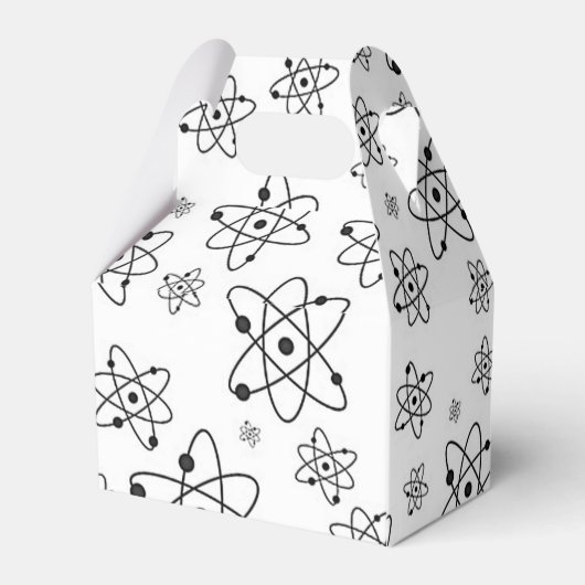 atoomgrijspatroon atomaire-leeftijdsklasse bedankdoosjes (Achterkant)