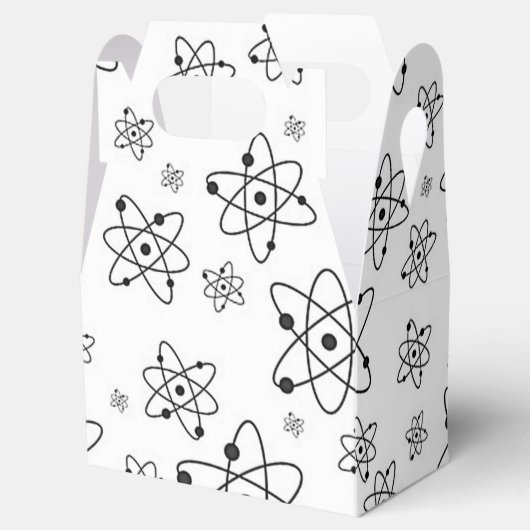 atoomgrijspatroon atomaire-leeftijdsklasse bedankdoosjes (Geopend)