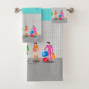 atoomhandpalmen Stewardess Party Towel Bad Handdoek