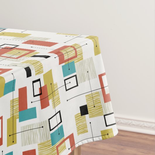 atoomkaartontwerp tafelkleed (Voorbeeld)