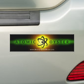 atoomoester-"gloeiende logo" bumpersticker (Op auto)