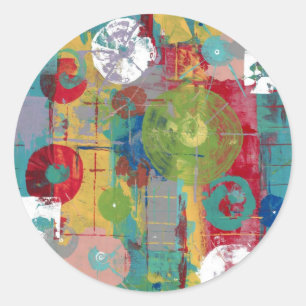 atoomorbitaal ronde sticker