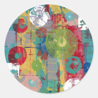 atoomorbitaal ronde sticker