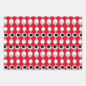 atoompatronen uit de middeleeuwen op het rood inpakpapier vel (Voorkant 2)