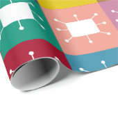 atoomrechthoeken cadeaupapier (Rol Hoek)