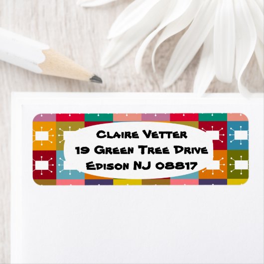 atoomrechthoeken etiket (Insitu)