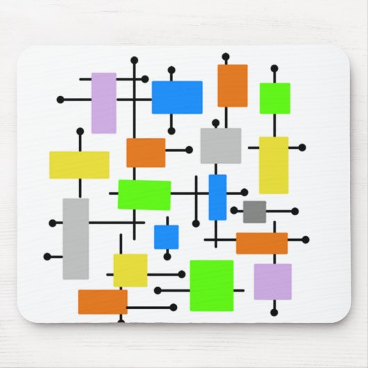 atoomrechthoeken muismat (Voorkant)